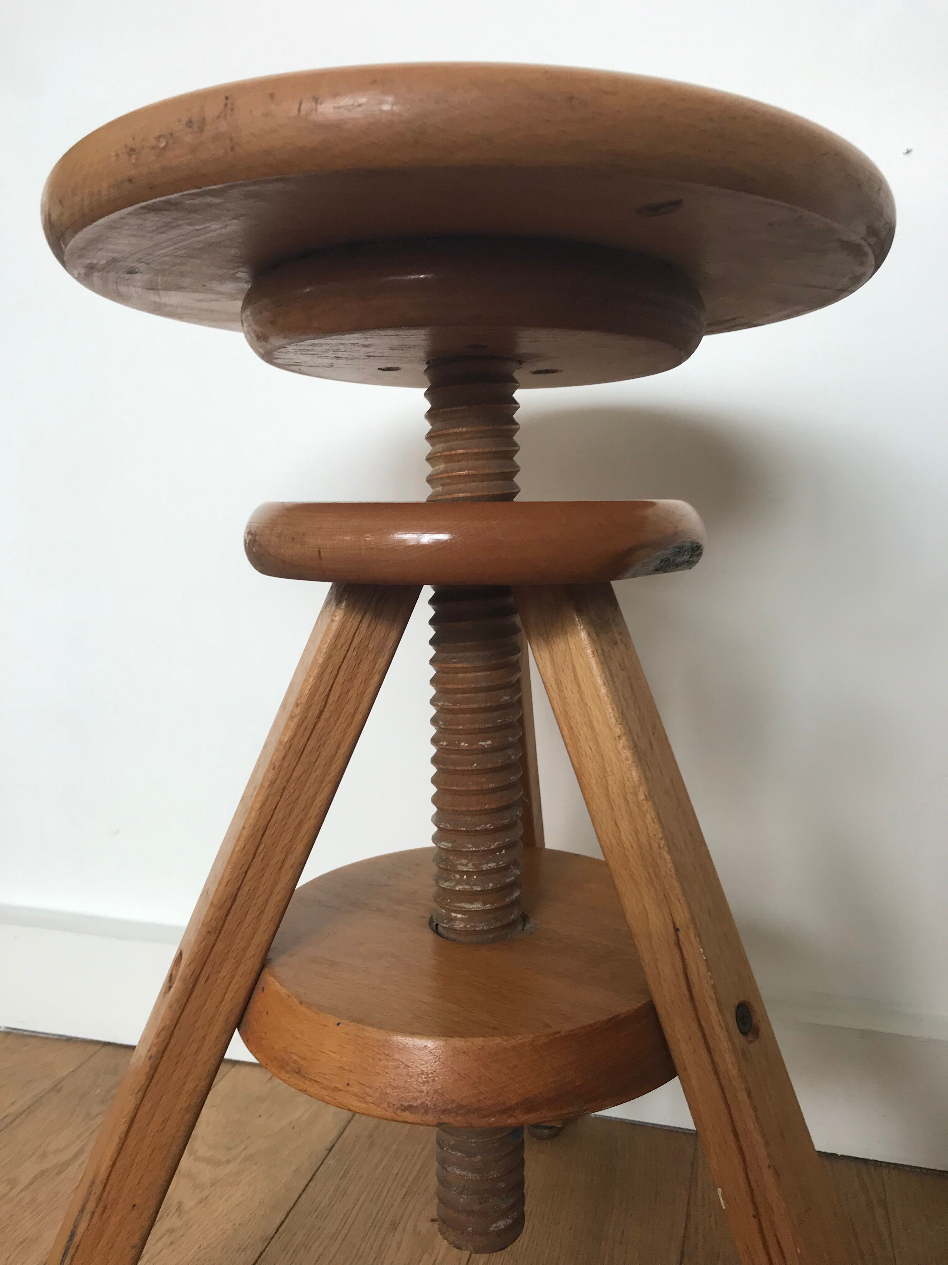 Architect wooden stool