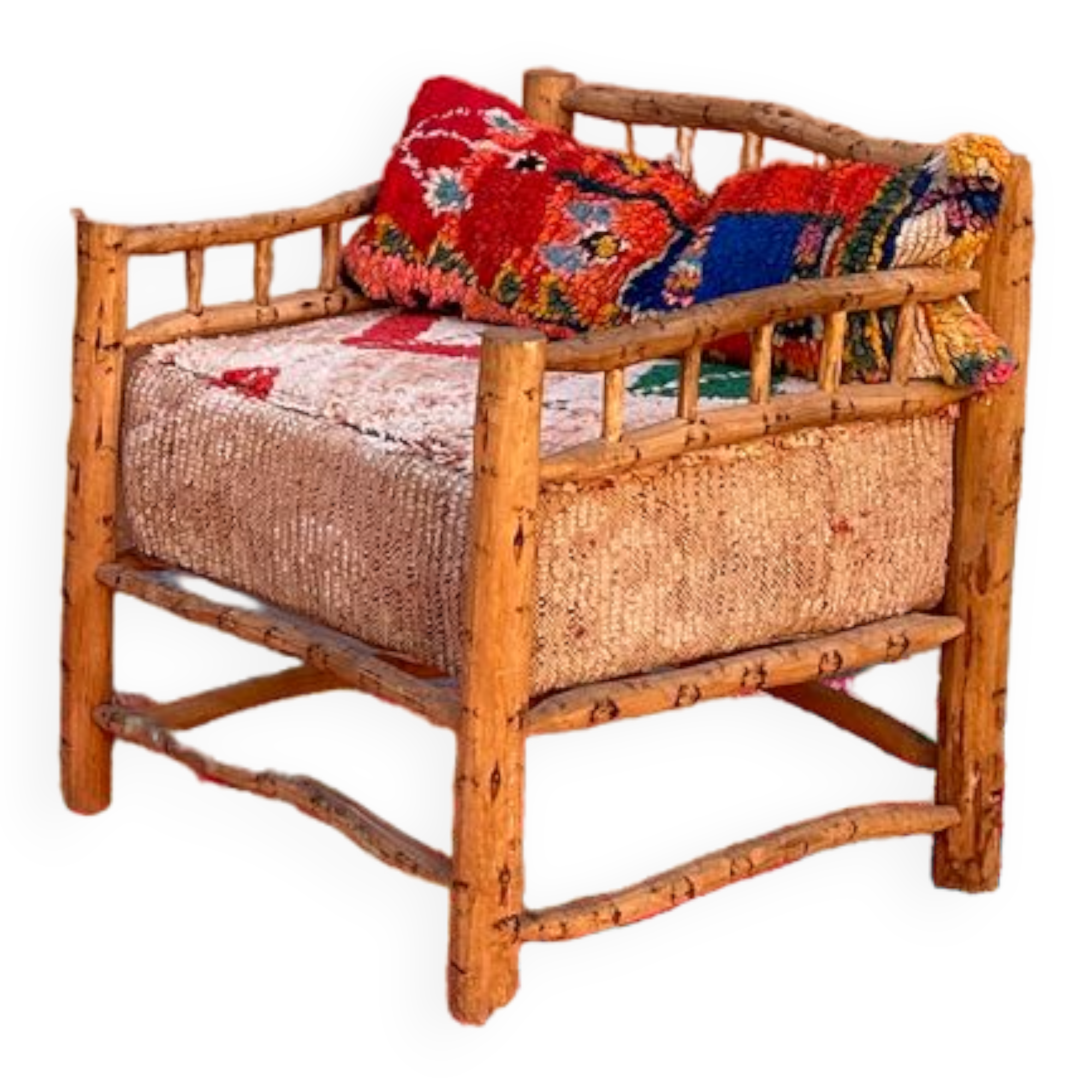 Tapis berbère rose 173 x 364 cm