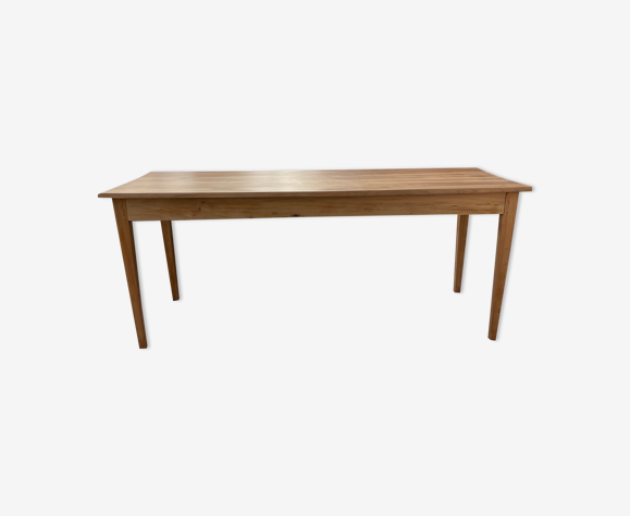 Table de ferme merisier 180cm