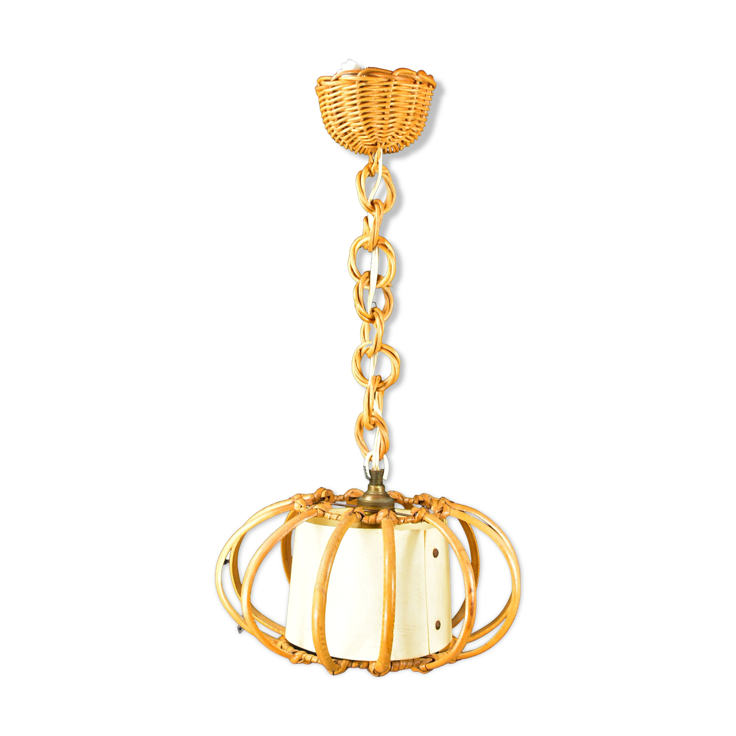 Vintage rattan suspension