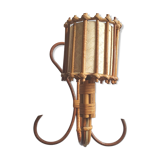 Vintage rattan wall lamp