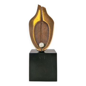 Bronze Sculpture on Stone Base by Willy Ceysens, 1970