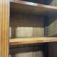 Louis XVI style bookcase in mahogany and marble top from the 70s