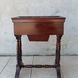 Travailleuse Louis Philippe en acajou