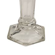 Pair of Clear Val Saint Lambert Luxval 'Americain' Vases, 23 cm