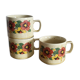 Lot 3 ceramic flower cups