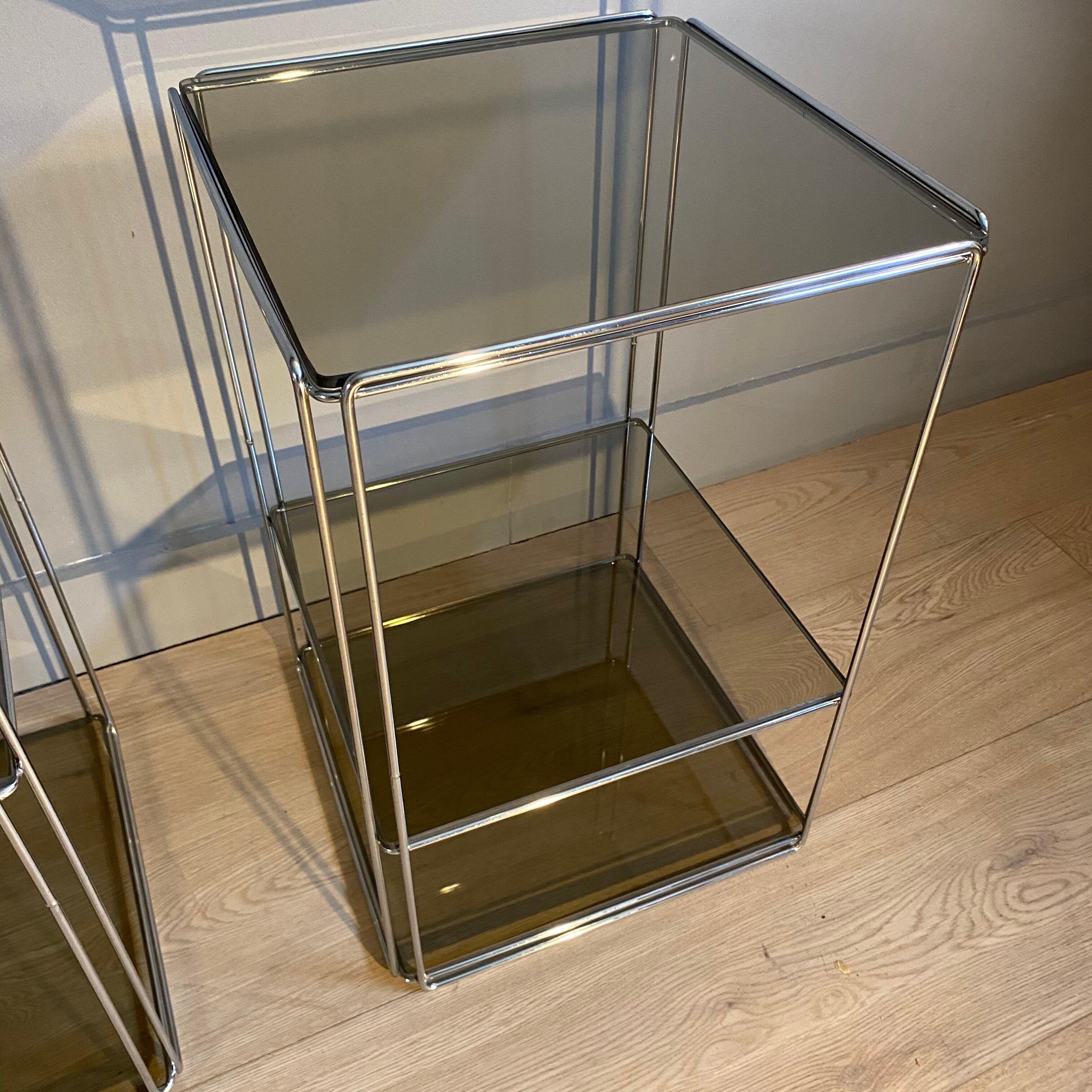 Pair of side tables design Max Sauze, published by "Isocèle", France 1970