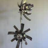 Floor lamp light 70s flowers