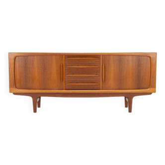 Tambour door sideboard by Johannes Andersen for C.F.C. Silkeborg, Denmark 1960s