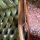 Vintage leather Chesterfield armchair