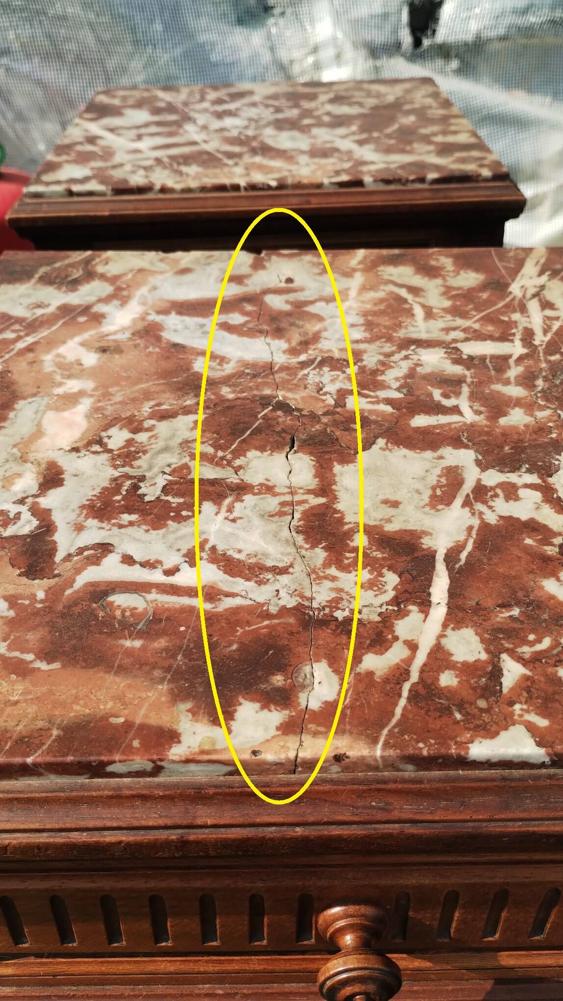 2 solid wood bedside tables