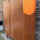 Armoire dressing vintage chêne tigré – pieds compas  50/60 – scandinave