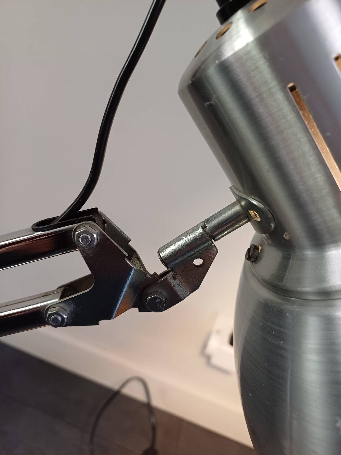 Aluminor lamp in chrome metal 80's