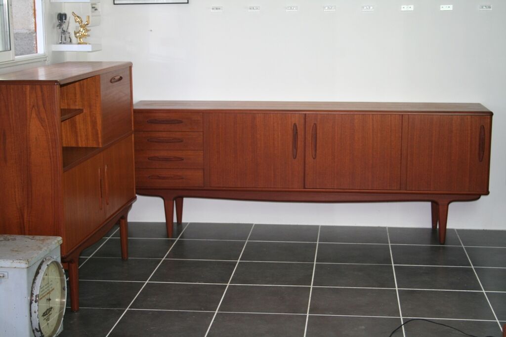 Scandinavian teak-type enfilade meuble nf109 1960