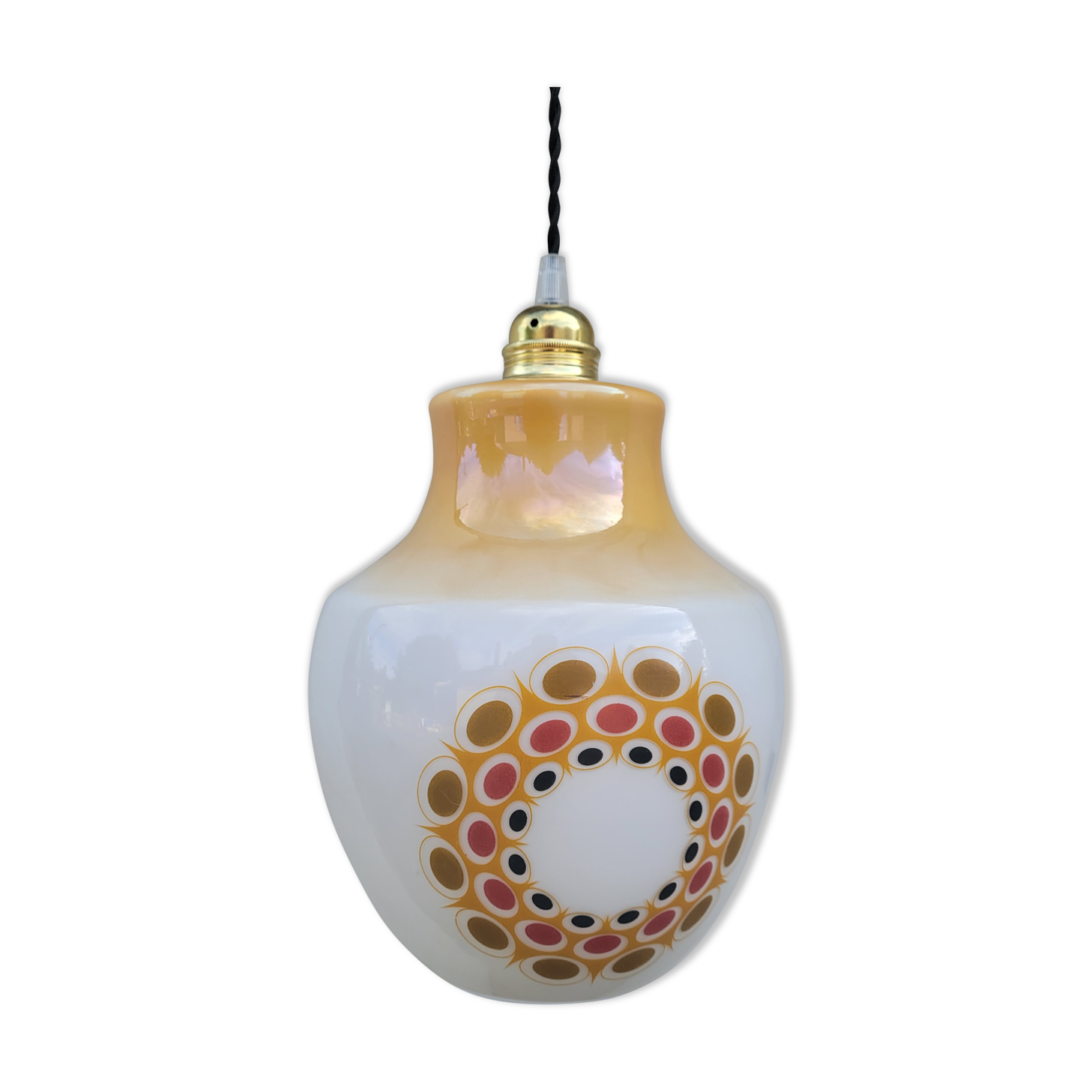 Opaline hanging lamp 70