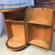 Vintage bar trolley service with detachable mirror service tray