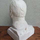 Pascal Boureille (1909-1999) Plaster bust signed portrait of a doctor