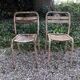 Pair of chairs  metal Tolix T250s to be restored