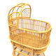 Berceau en rotin vintage pour bébé