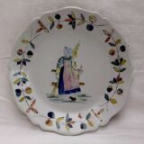 Malicorne plate old tableware character collection