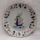 Malicorne plate old tableware character collection