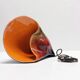Shell lamp Vallauris in ceramic. France, 1970s.