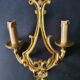 Three Louis XVI bronze wall sconces by Lucien Gau, Paris, antique.