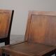 Set of 6 handcrafted oak chairs, France, circa 1970.