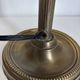 Vintage 1900 Clichy glass paste lamp, brass workshop desk - 60 cm