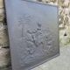 Cast iron fireplace plate