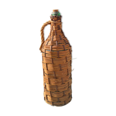 Ancienne bouteille en osier