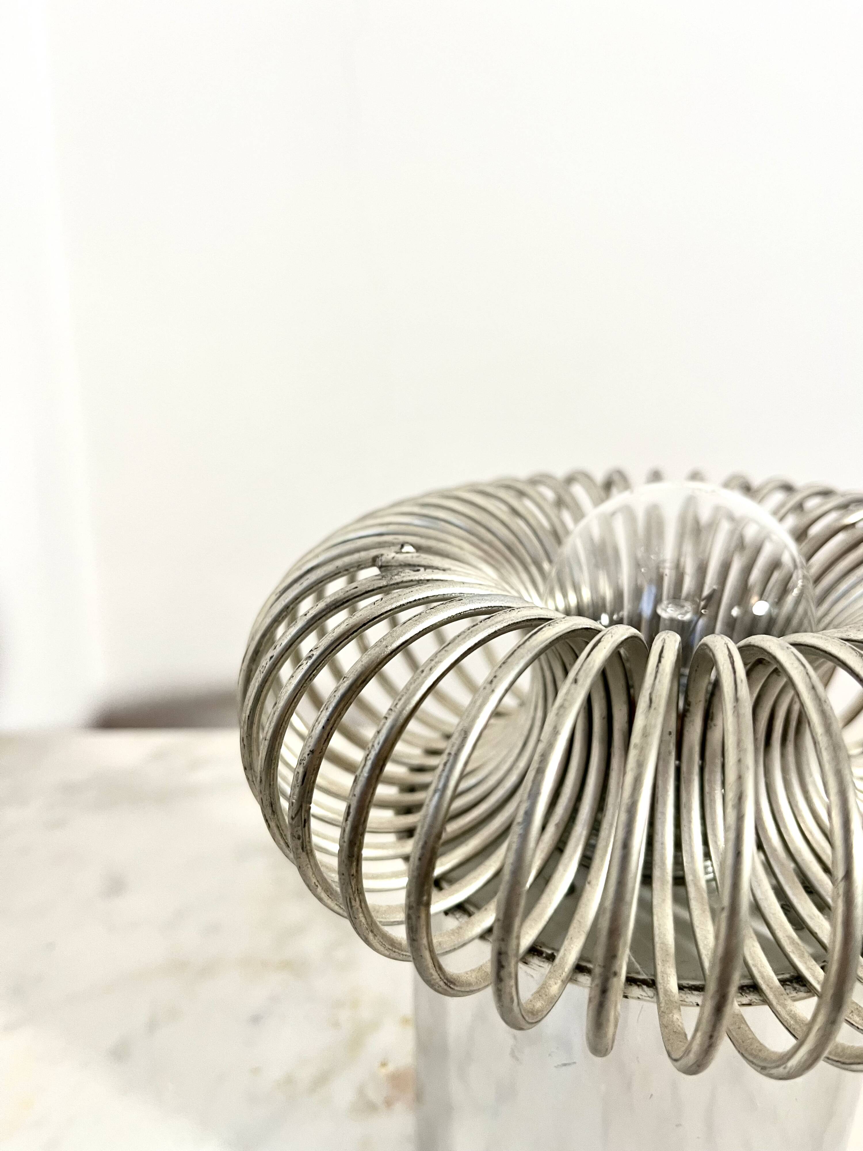 Vintage Philippe Rogier Spring Lamp, 1970s – Luminox / Gallery Oxar, Paris