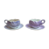 2 large breakfast/chocolate cups K&G Lunéville with saucers