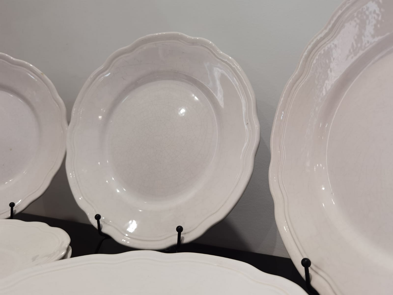 Flat plates 24.5cm Sarreguemines France