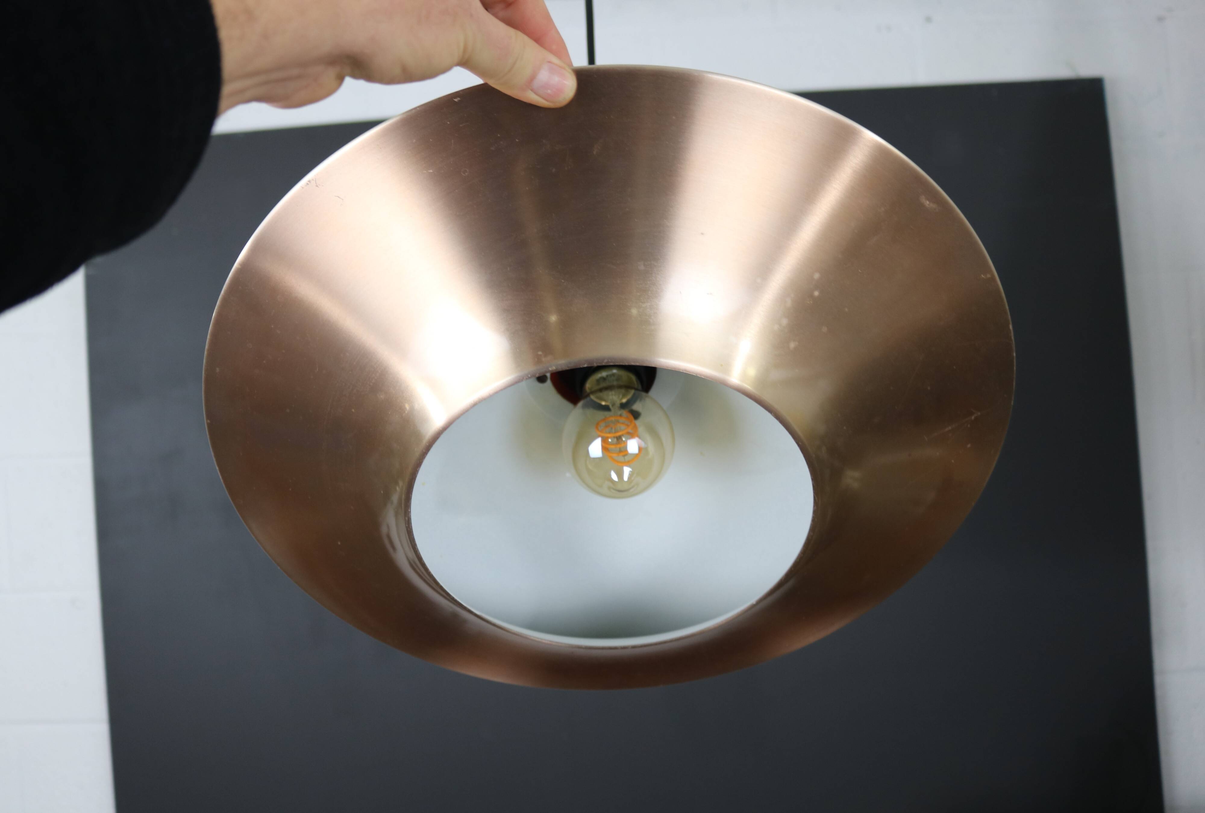 717 Nordsted-pendlen Ceiling Lamp by Bent Nordsted for Lyskaer Belysning, 1970's