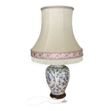 Moustier blue bird lamp and lampshade