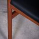 Teak Stools with Black Leather Tops by Spøttrup Møbelfabrik, 1960s, Set of 2