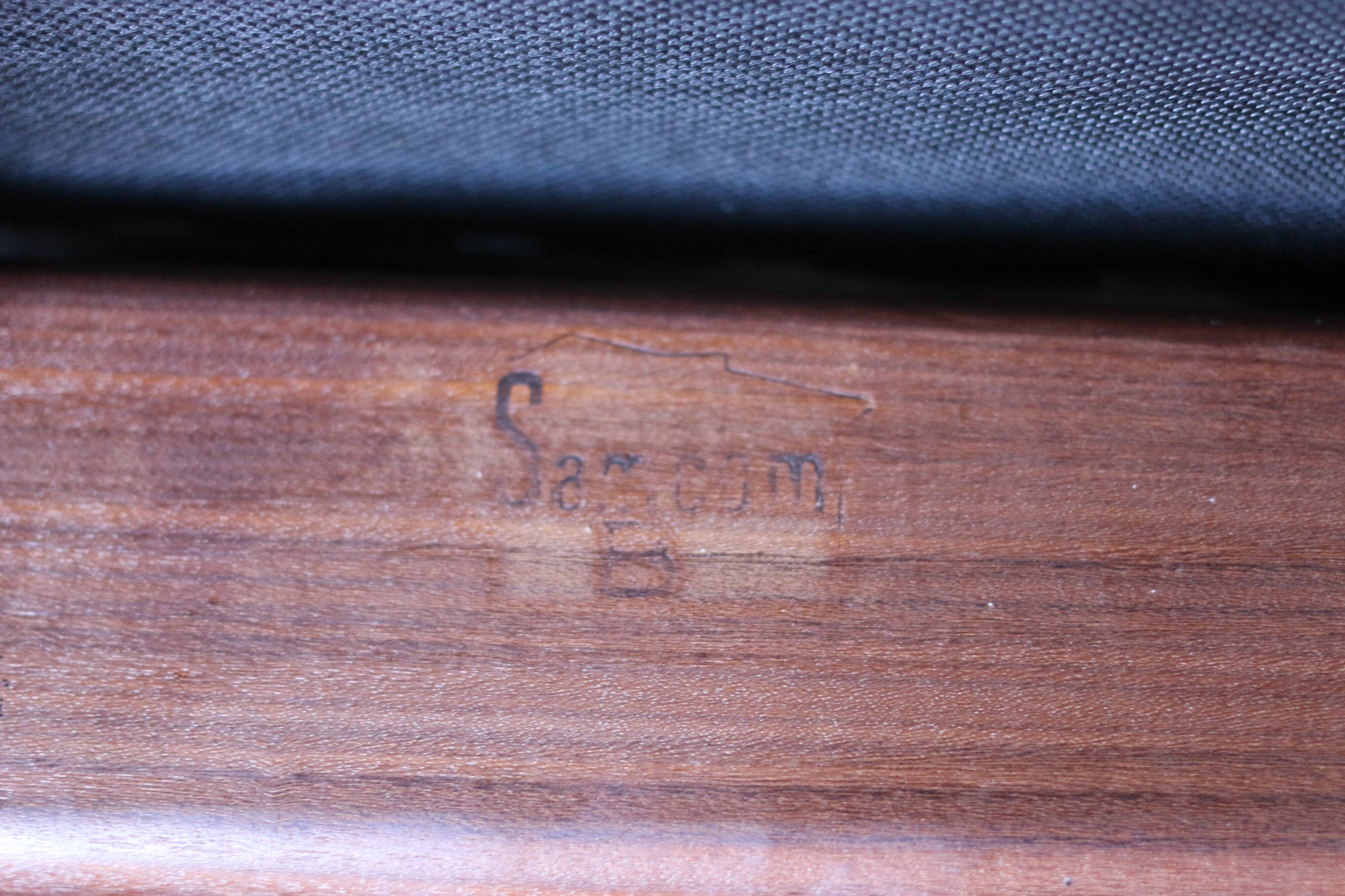 Set of 6 vintage Scandinavian teak chairs by Samcom, 1960