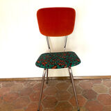 Chaise vintage upcyclée - rainbow tree vert