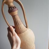 Large vase in Hispano-Moorish style in raw stoneware