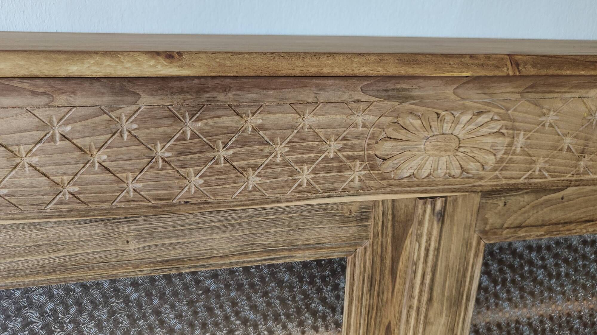 Old Art Deco Parisian buffet in stripped raw wood