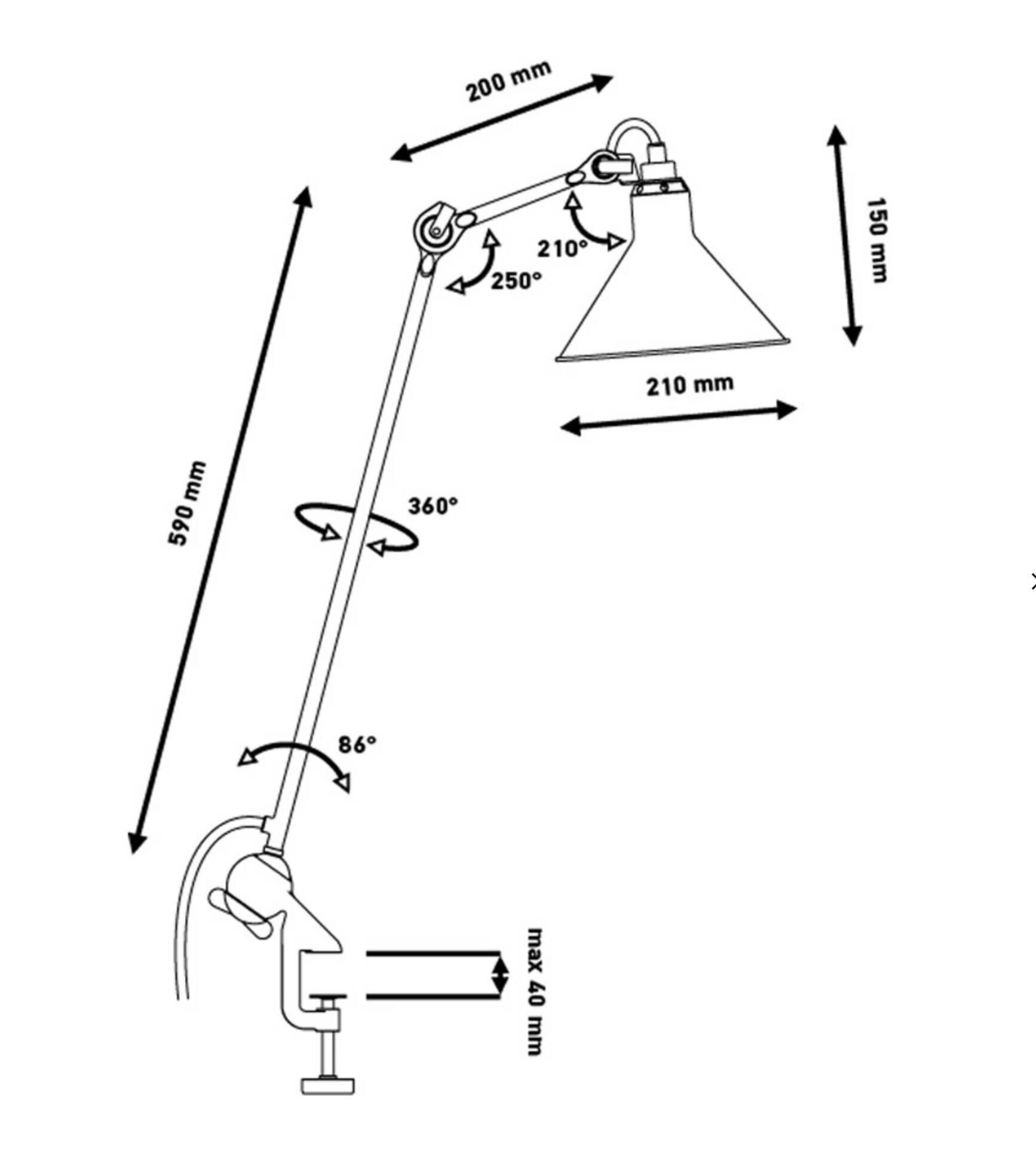 Architect's table lamp - Designer Bernard-Albin Gr