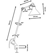 Architect's table lamp - Designer Bernard-Albin Gr