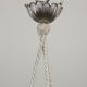 Art nouveau suspension in roses decoration glass