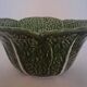 Cabbage bowl and its salad utensils in earthenware