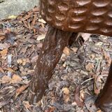 Brutalist tripod stool