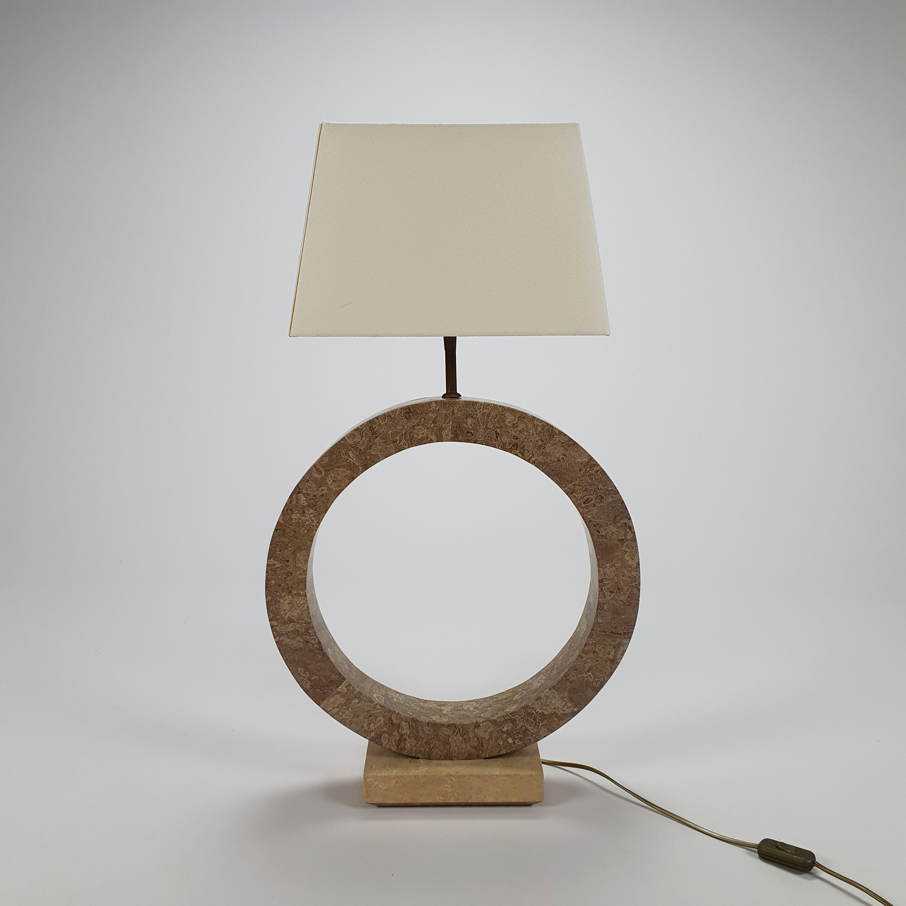 Marble Look Resin Lamp, 1970s