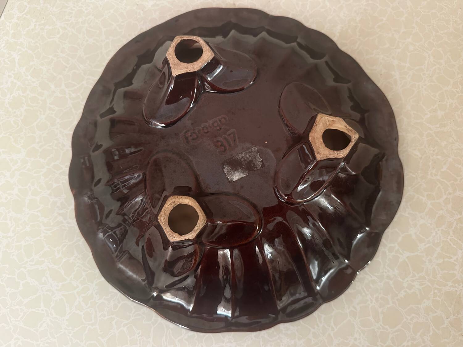 Foreign West Germany ceramic bowl and pocket emptier