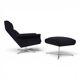 Kaufeld Siesta 62 lounge chair with ottoman by Jacques Brule, 1960