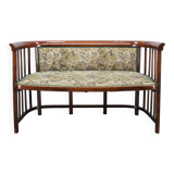 Josef Hoffmann Variation of Art Nouveau "Fledermaus" Sofa